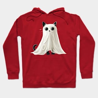 Cute Cat Make him  Ghost Hoodie